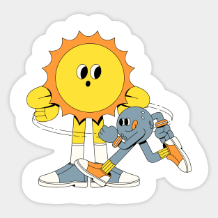 Sun Design Sticker